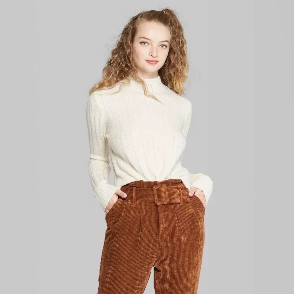 white turtleneck